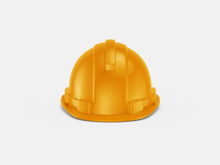 Hard hat, Orange, front