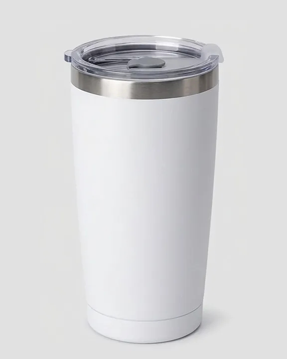 Thermal Mug 006, 550 ml, White, front