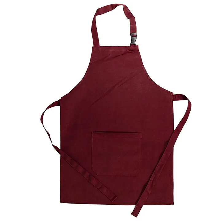 Apron, Maroon, front