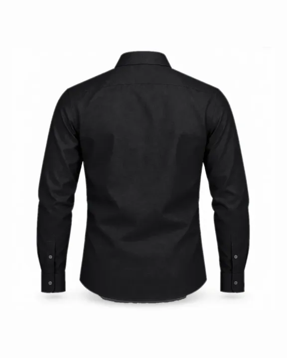 Office/work shirt, Black, back