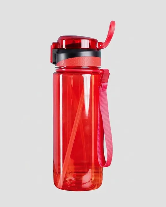 Plastic Water Bottle 006, 800 ml, Red, front