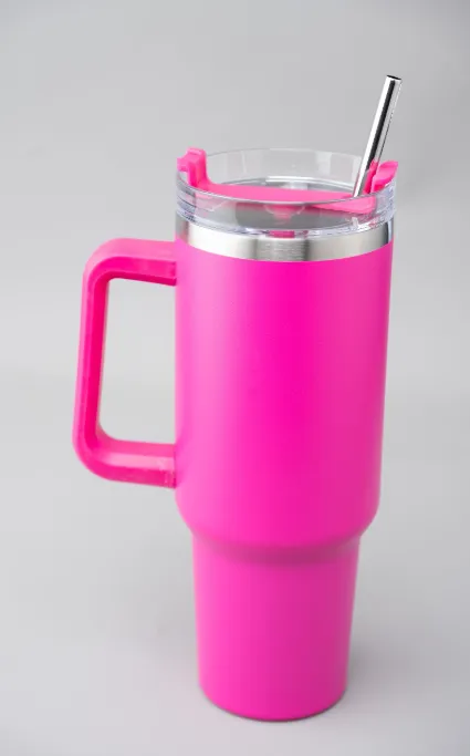Stanley-Style Mug 1.2L, Hot Pink, front