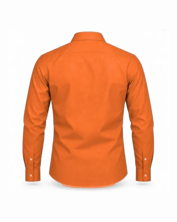 Office/work shirt, Orange, back