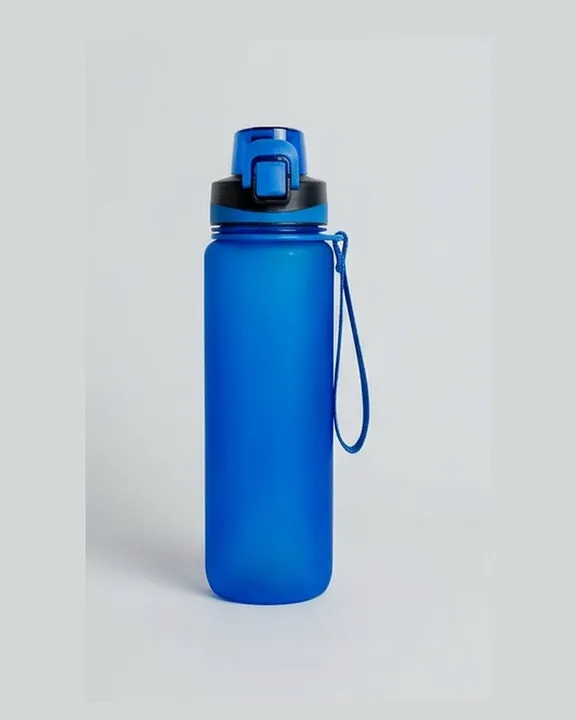 Plastic Water Bottle WB014, 1 L, Blue, front