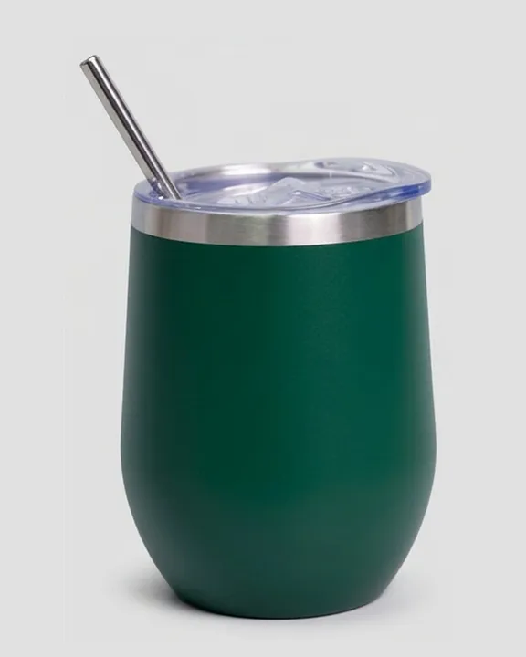 Thermal Mug 005, 350 ml, Dark Green, front
