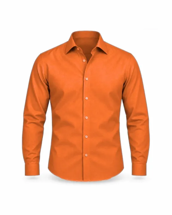 Office/work shirt, Orange, front