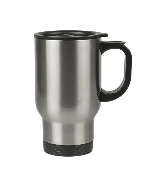 Thermal Mug 500 ml, Silver, front