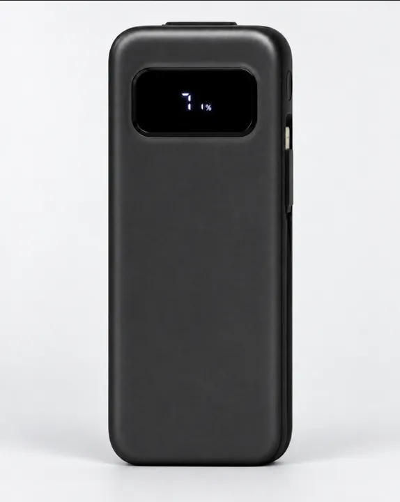 Power bank 10,000 mAh, Black, front