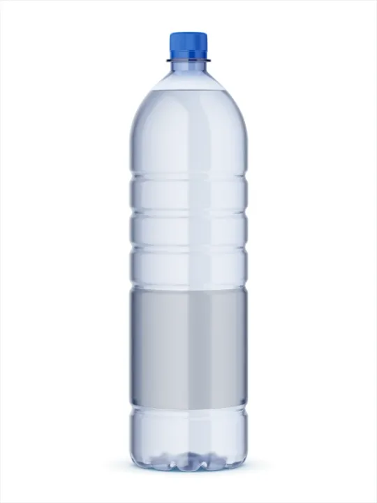 Mineral Water Bottle, Clear blue, wrap