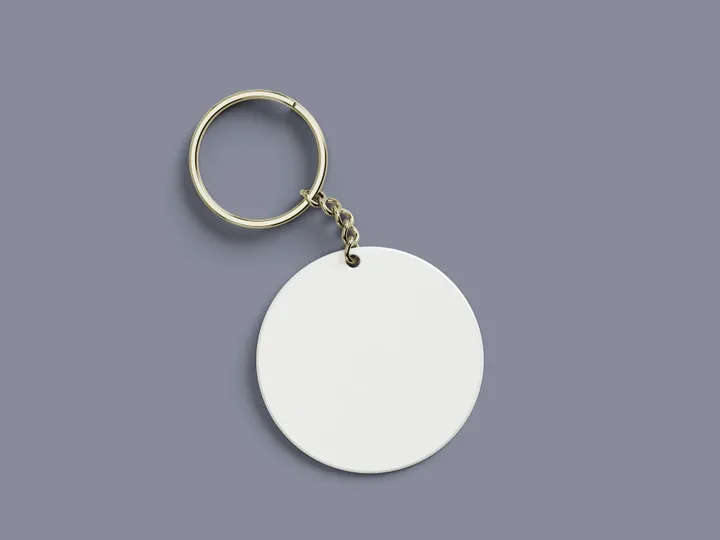 Keyholder, White, back