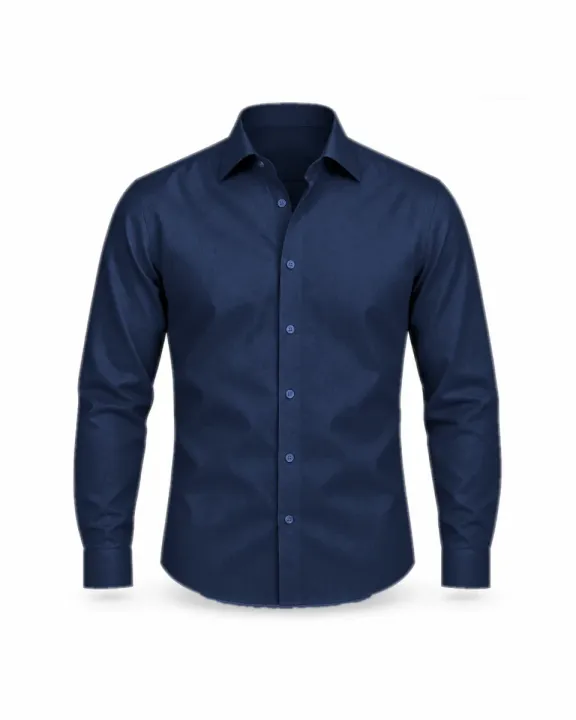 Office/work shirt, Navy, front