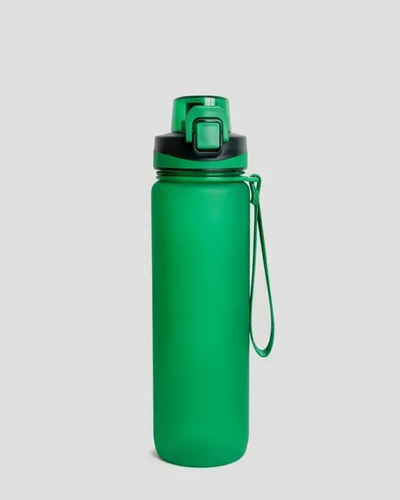 Plastic Water Bottle WB014, 1 L, Green, front