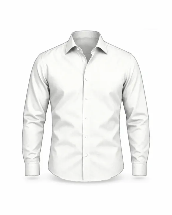 Office/work shirt, White, front