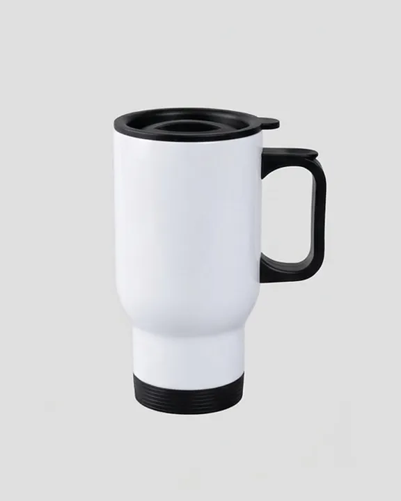 Thermal Mug, White, front