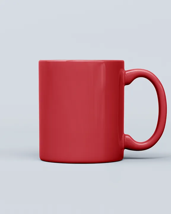 Ceramic mug 330 ml, Red, front