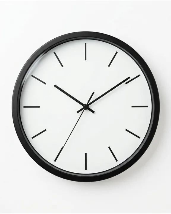 Personalised Wall Clock, Silver, front