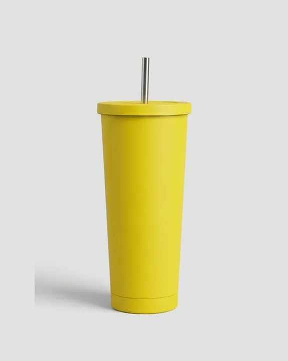Thermal Mug 008, 750 ml, Yellow, front