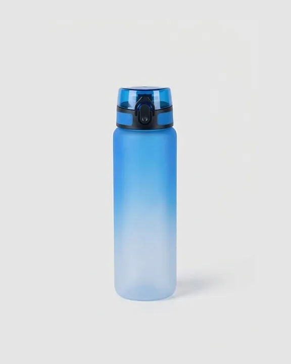 Plastic Water Bottle 007, 1000 ml, Blue, front
