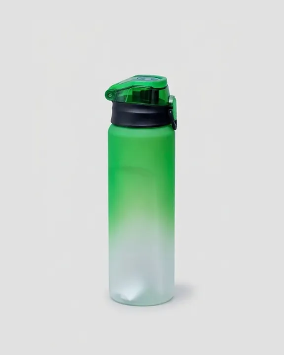 Plastic Water Bottle 007, 1000 ml, Green, front