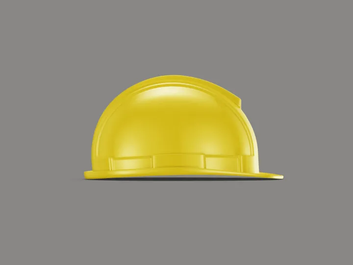 Hard hat, Yellow, side