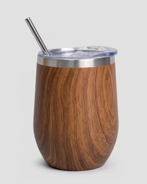 Thermal Mug 005, 350 ml, Wooden Brown, front