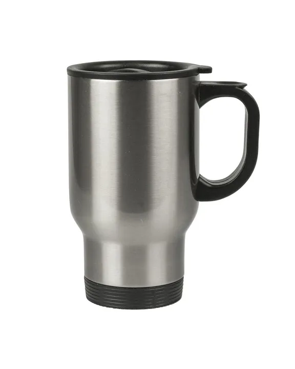 Thermal Mug 500 ml, Silver, front