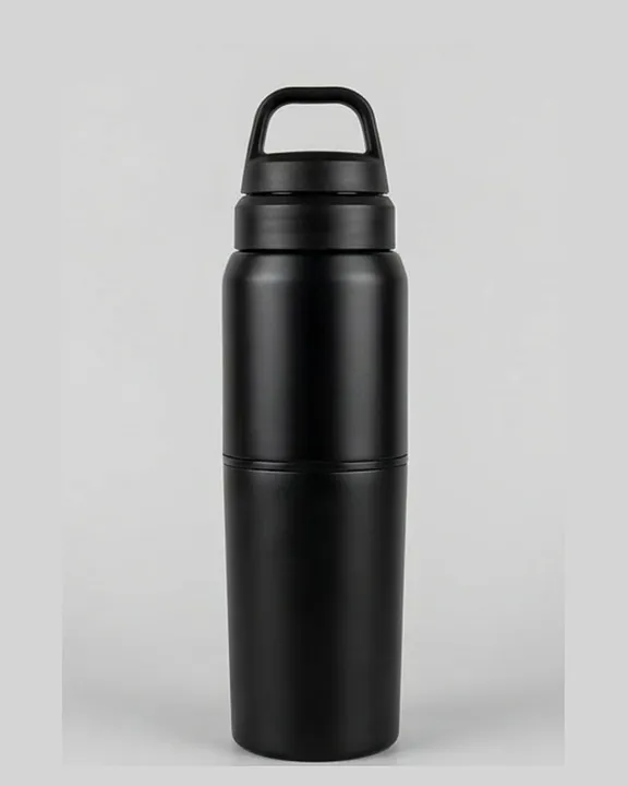 Thermal Flask TF012, Black, front