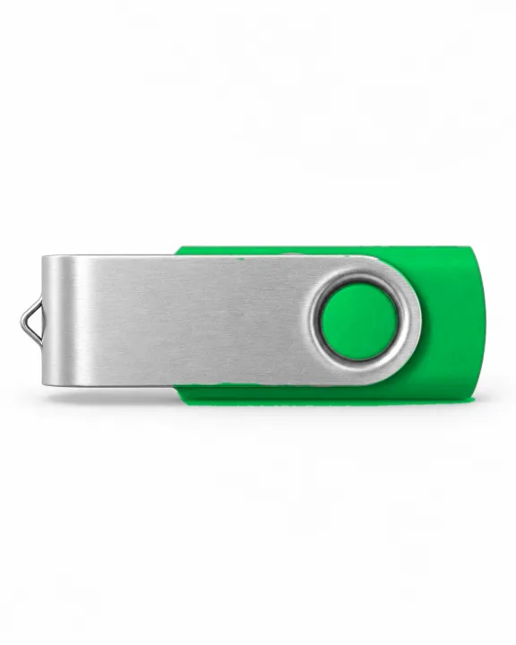Branded USB Flash Drive (8/16/32/64 GB), Green, front