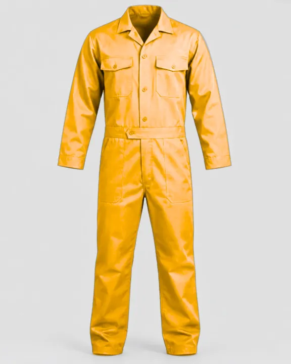 Branded Work Overall (Coverall), Orange, front