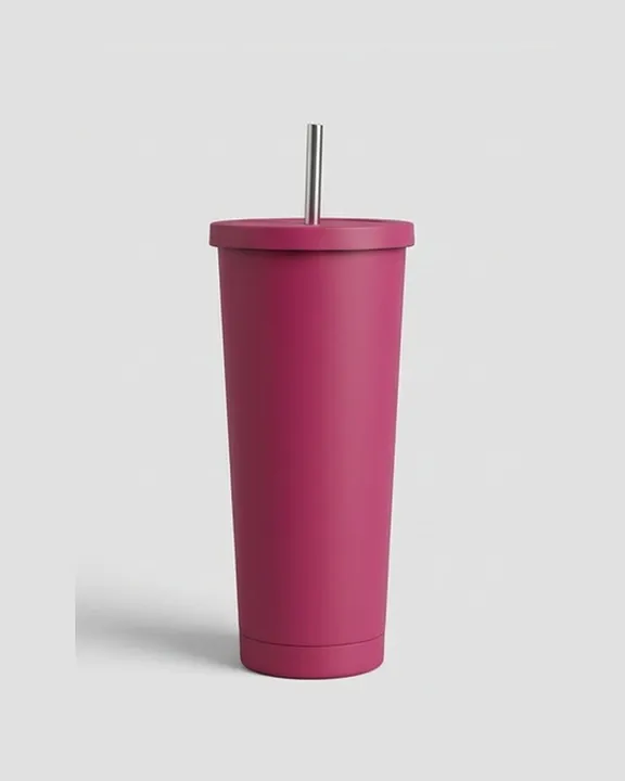 Thermal Mug 008, 750 ml, Dark Pink, front