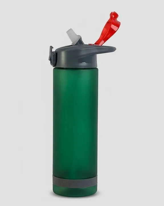 Plastic Water Bottle 900 ml, Dark Green, front