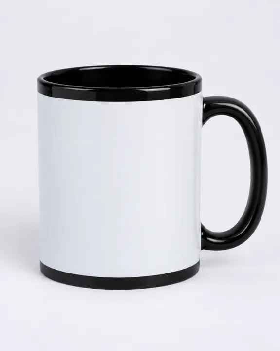 Patch Mug, Black, front