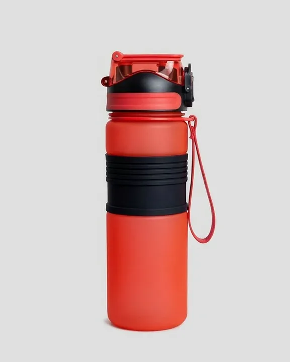 Plastic Water Bottle 008, 750 ml, Red, front