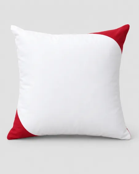 Custom Printed Cushion Cover, White, front