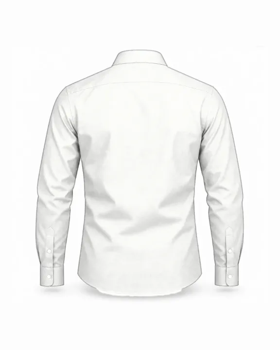 Office/work shirt, White, back