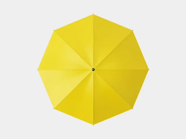 Golf umbrella, Yellow, front