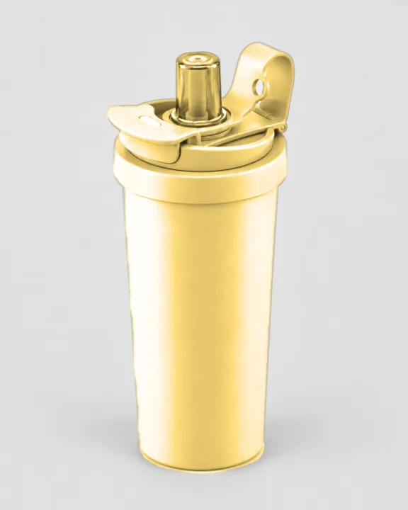 Branded Coffee Travel Mug (350-450 ml), Cream, front