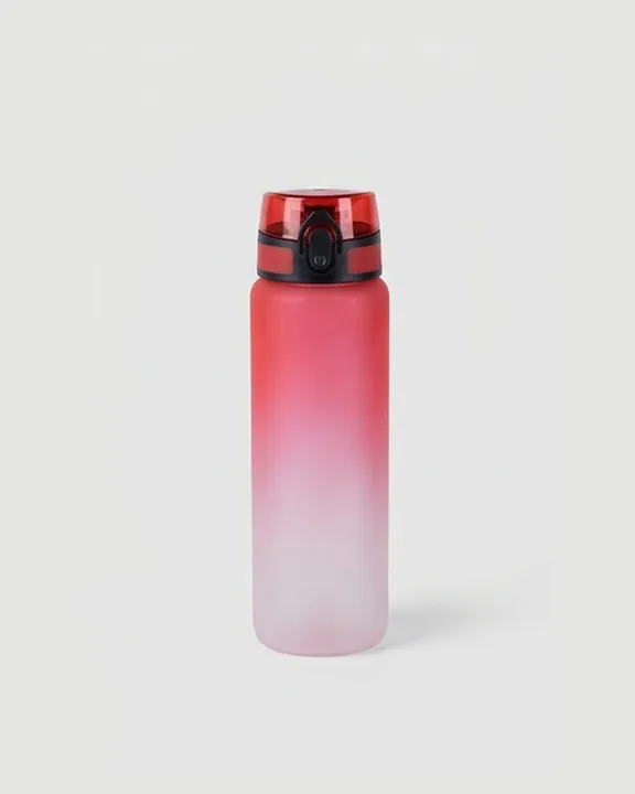 Plastic Water Bottle 007, 1000 ml, Red, front