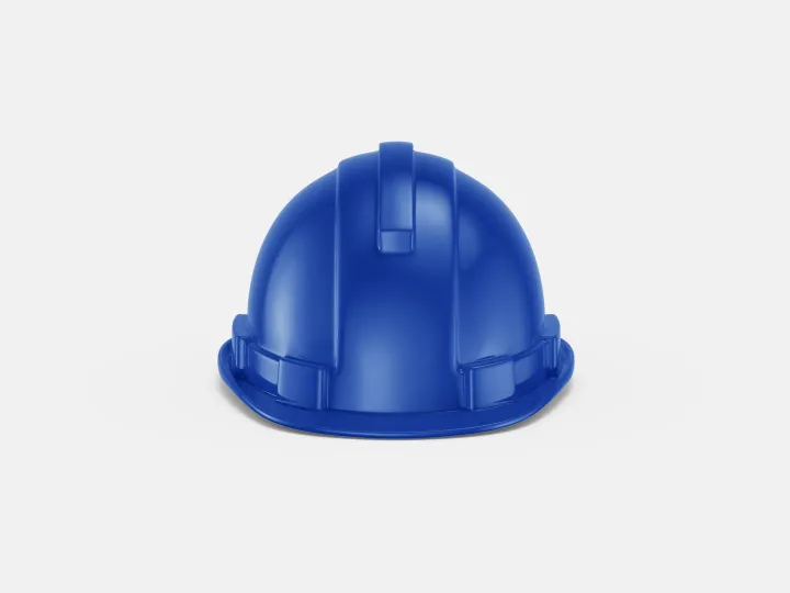 Hard hat, Blue, front