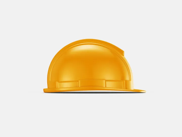 Hard hat, Orange, side
