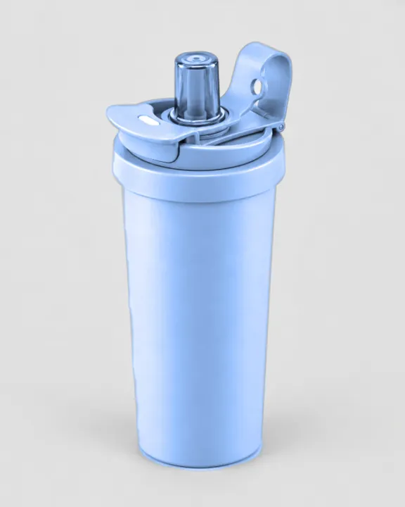 Branded Coffee Travel Mug (350-450 ml), Powder blue, front