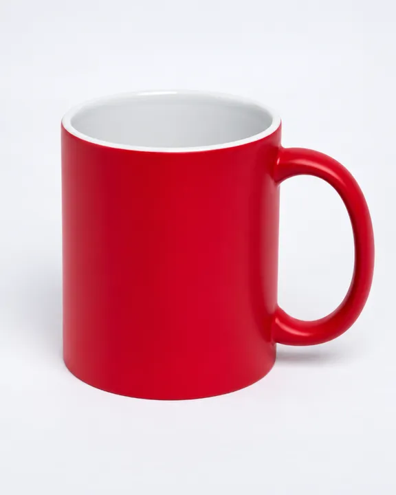 Magic Colour-Changing Mug, Red, front