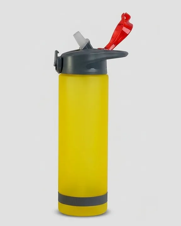 Plastic Water Bottle 900 ml, Yellow, front