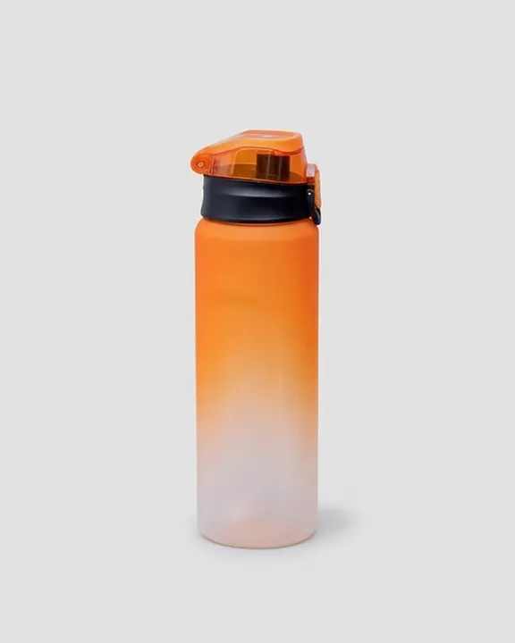 Plastic Water Bottle 007, 1000 ml, Orange, front