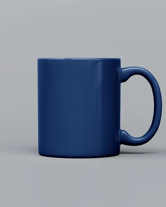 Magic ceramic mug 330 ml, Navy, front
