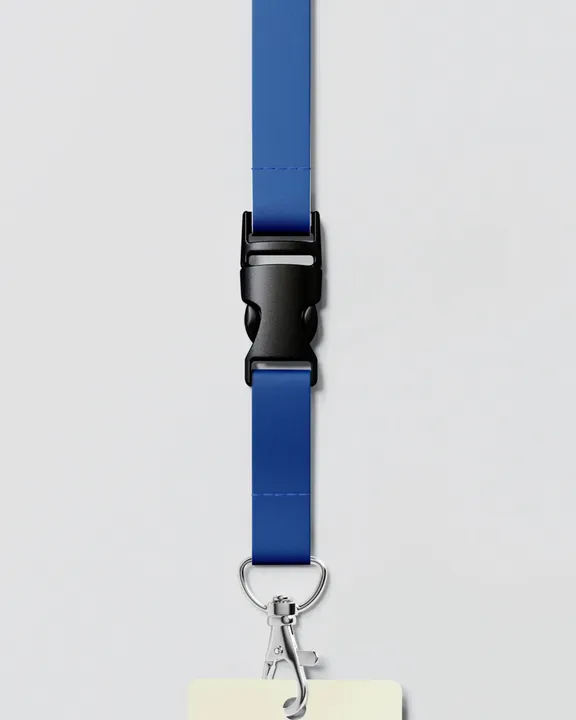 Lanyard, Royal blue, front