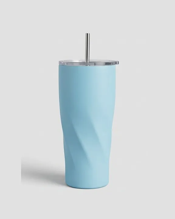 Thermal Mug 011, 600 ml, Blue, front
