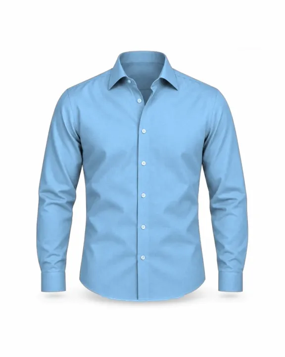 Office/work shirt, Sky Blue, front