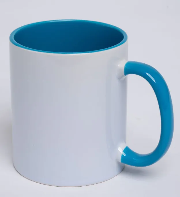 Two-Tone Mug, Blue, front