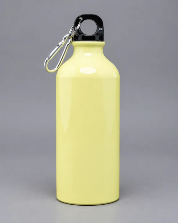 Sublimation Water Bottle 620 ml, Yellow, front